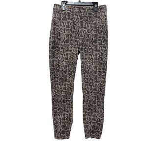 Spanx Snake Print Pull On Leggings Jeggings Womens Size M Pants Stretch Ankle